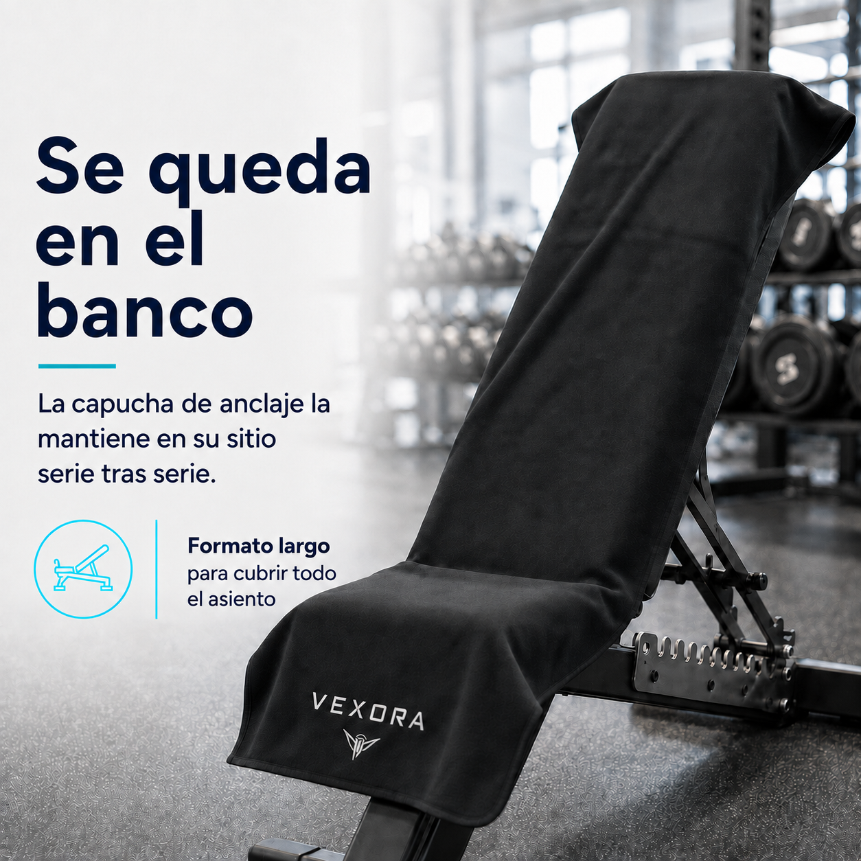Vexora — Asciugamano sportivo con cappuccio